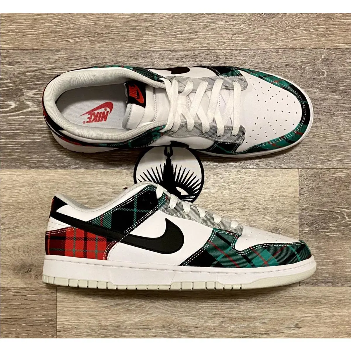 Nike shoes - Nike Dunk Low Retro PRM - DV0827-100 - White/White/University Red/Black (UPC: 196153221949) 5
