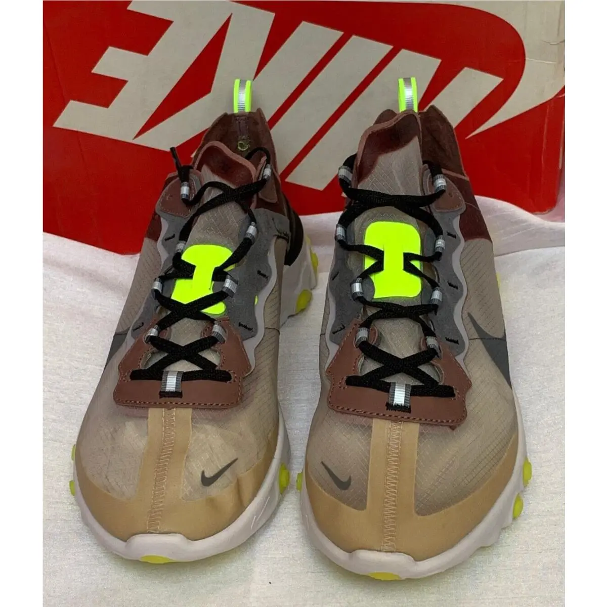 Nike shoes - Nike React Element - React Element - AQ1090-002 - Brown (UPC: 0886548901494) 1