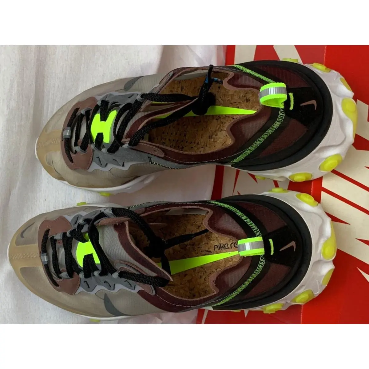 Nike shoes - Nike React Element - React Element - AQ1090-002 - Brown (UPC: 0886548901494) 2