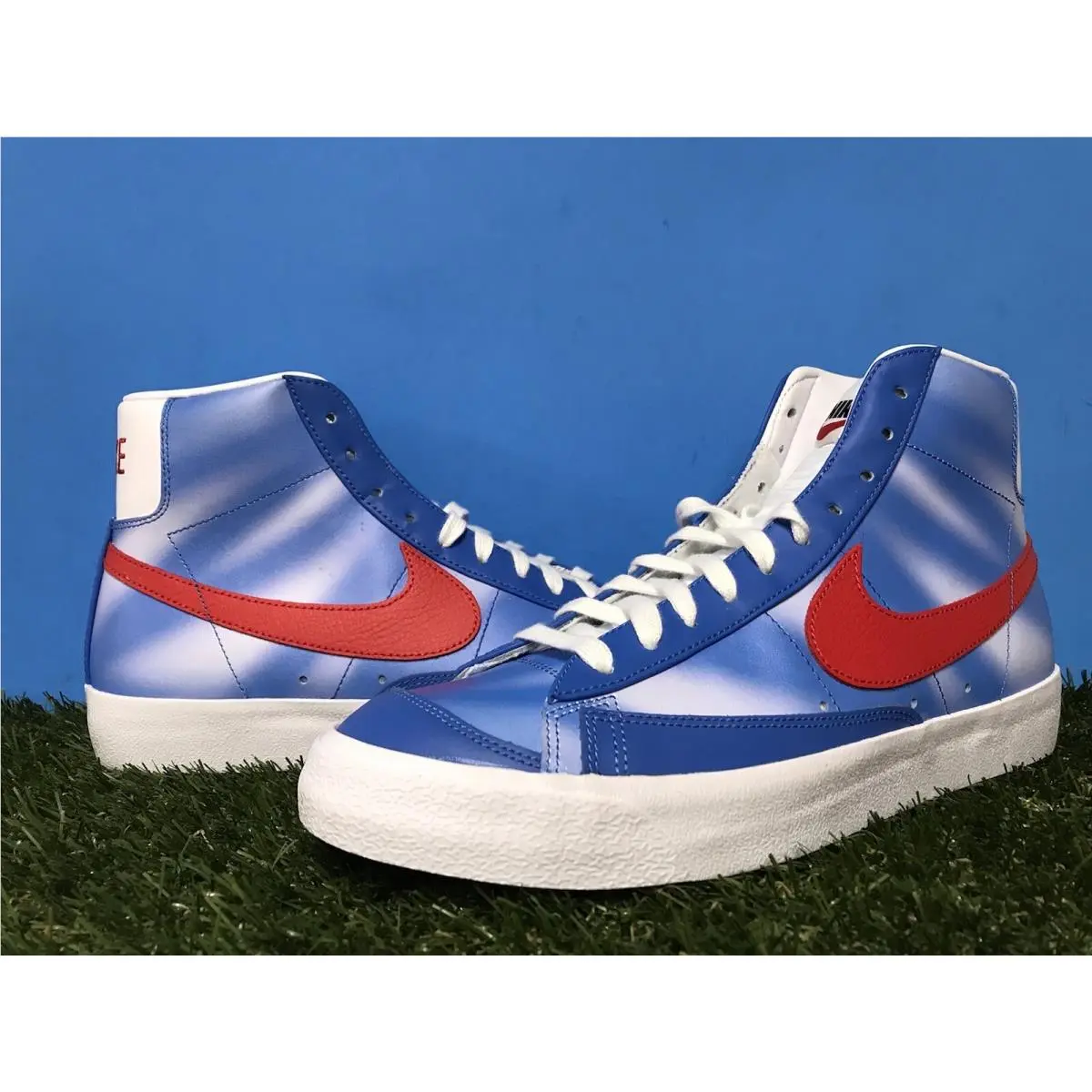 Nike Blazer Mid 77 Jersey Nets Hardwood Classics Sz 9.5 DC1405-400