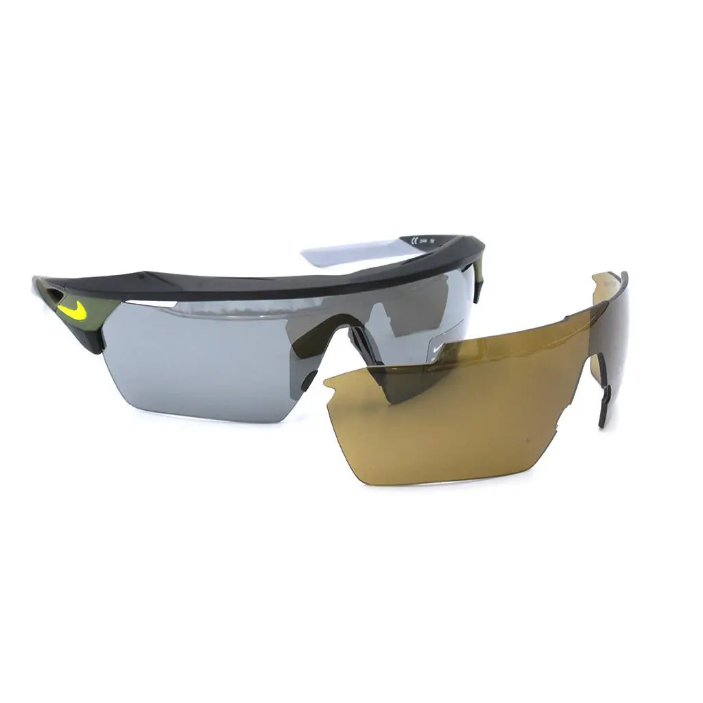 Nike Hyperforce Elite EV1026 070 Matte Black Shield Sunglass Bonus Lenses