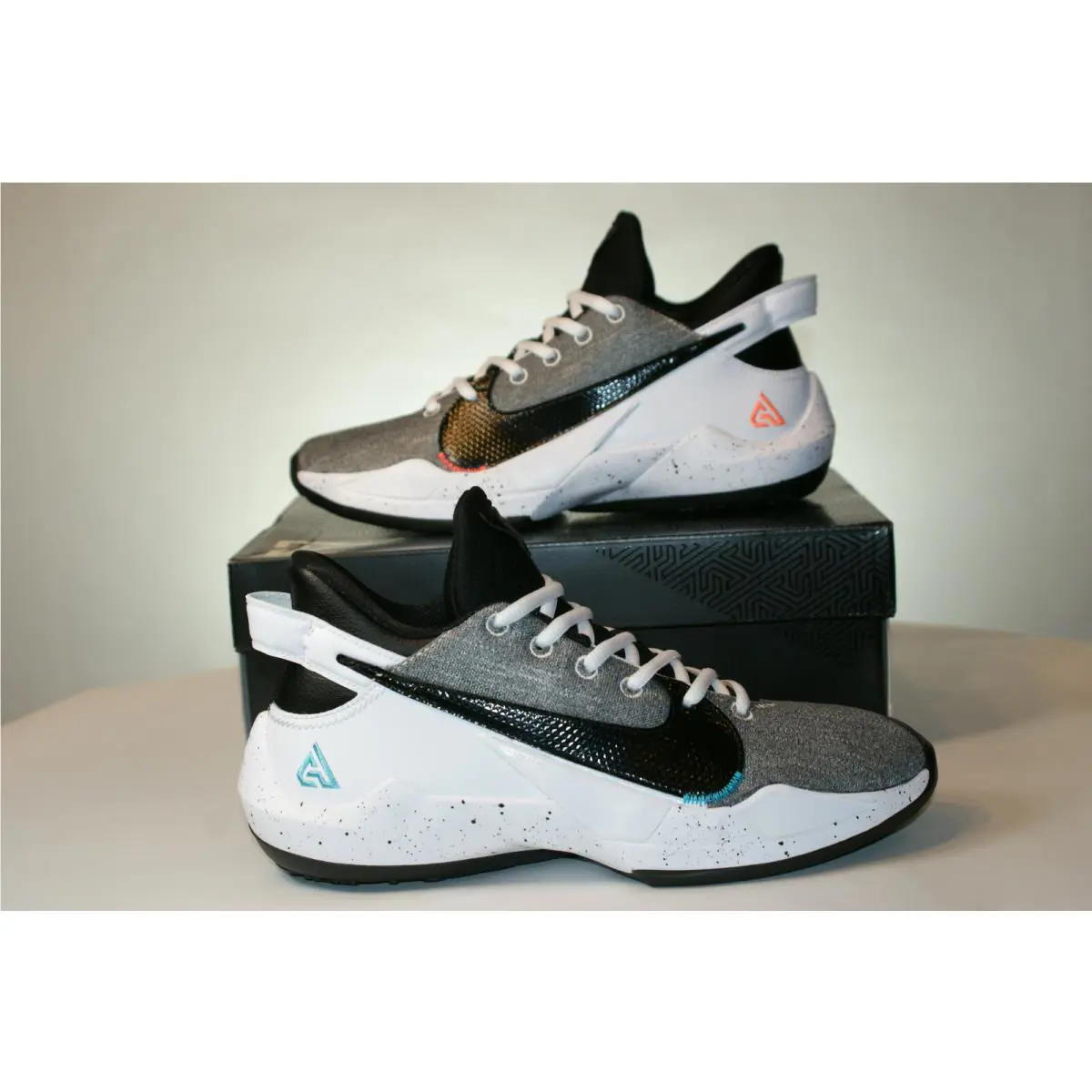 Nike shoes - GIANNIS FREAK 2 - GIANNIS FREAK - CW3227101 - White / Black / bright mango (UPC: 194958584405) 0