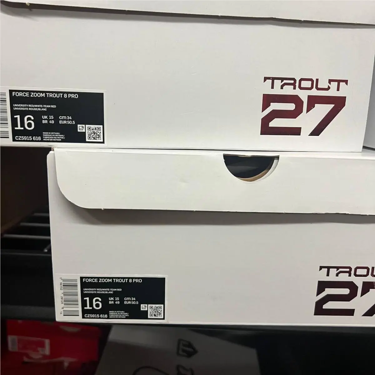 Nike shoes - Nike Trout - Trout - CZ5915-616 - Red, White (UPC: 196152281258) 3