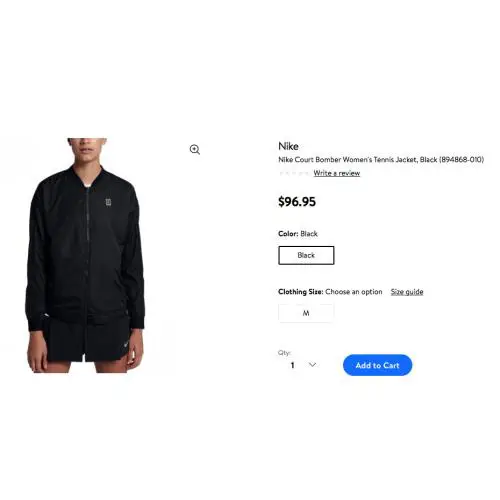 Nike clothing - Black (UPC: 091209251256) 1