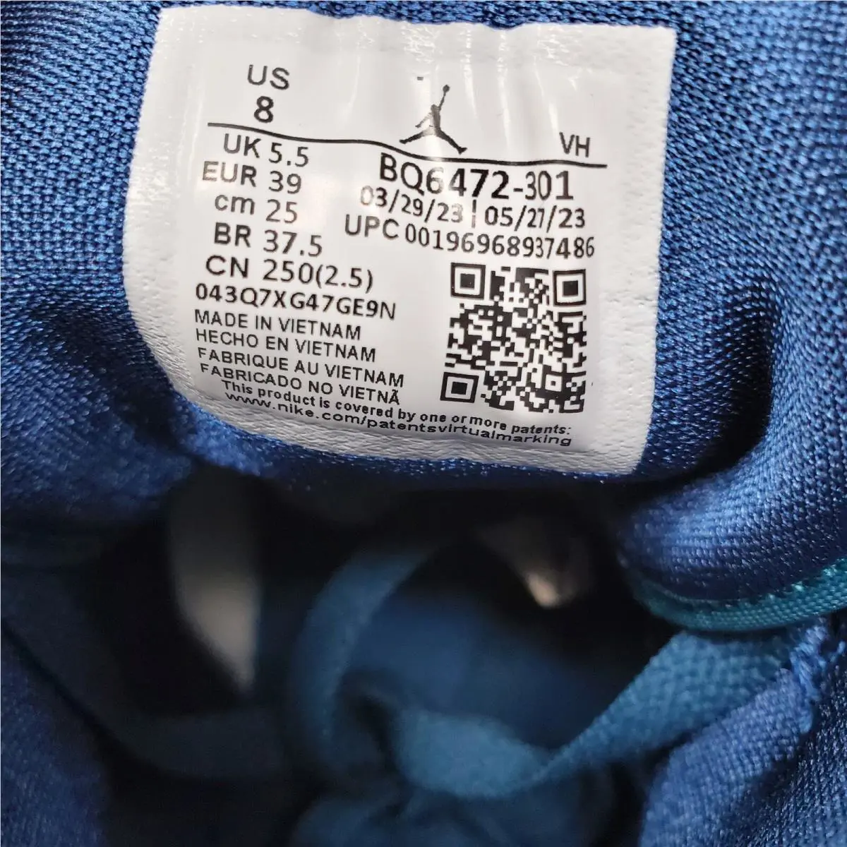 Nike shoes - Air Jordan 1 Mid - Air Mid - BQ6472-301 - Blue 8