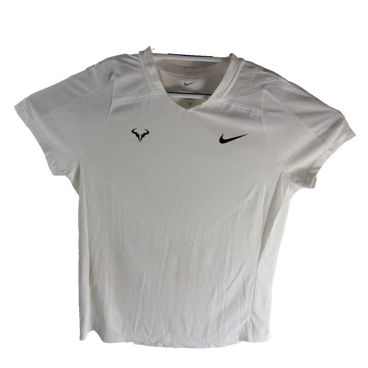 Nike Court Dri-fit Adv Rafa Short-sleeve Tennis Top White Men Size L DD8540-100