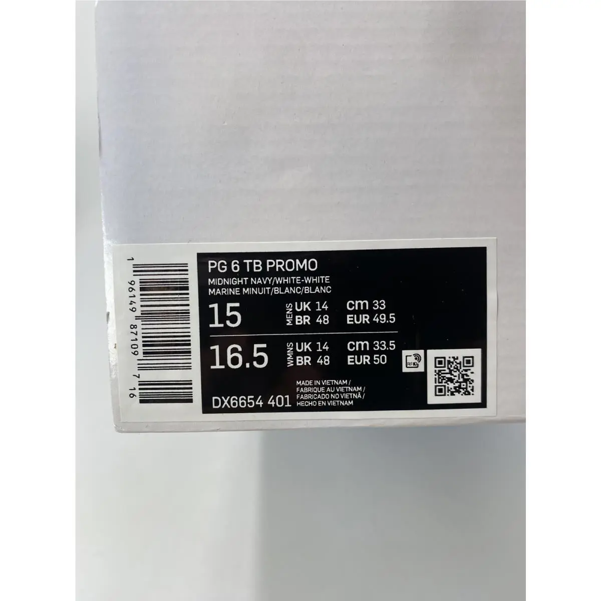 Nike shoes - Nike PG 6 - DX6654 401 - Midnight Navy/White (UPC: 196149871097) 6