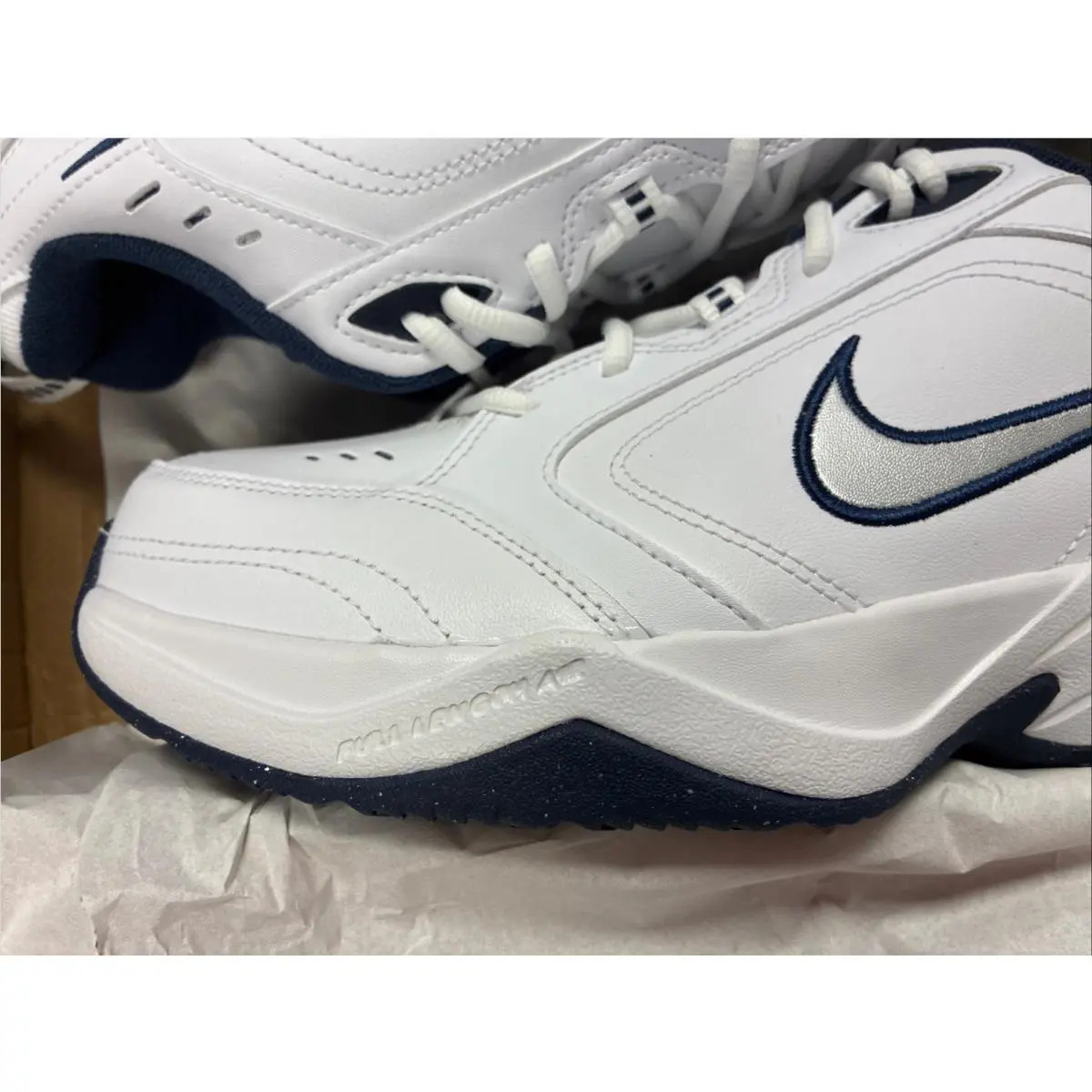 Nike shoes - Nike Air Monarch - Air Monarch - 416355-102 - White (UPC: 0640135291067) 7