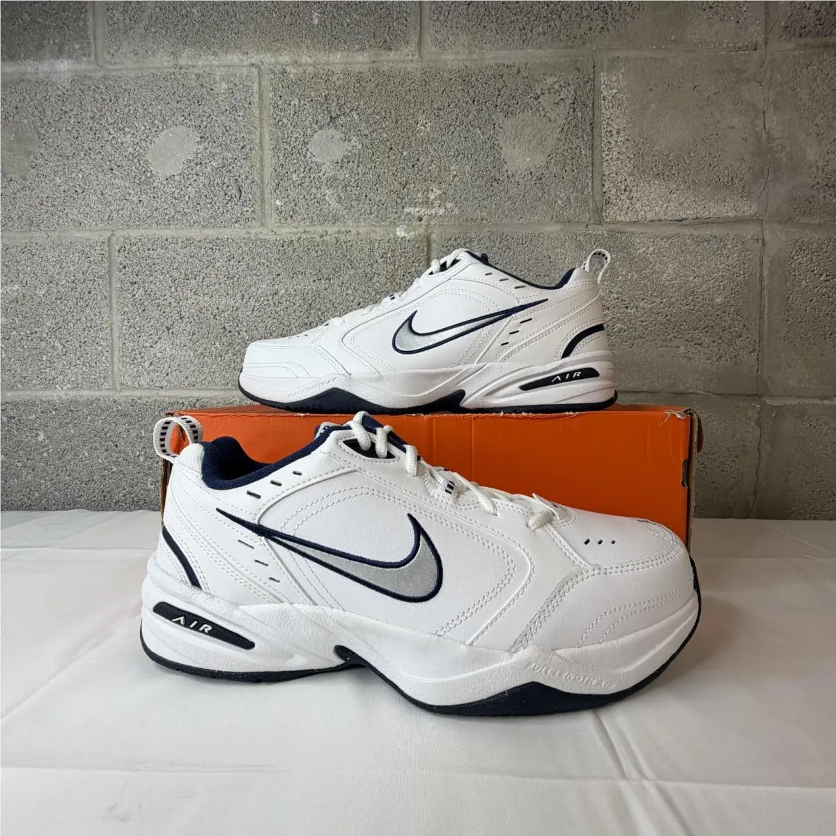 Nike shoes - Nike Air Monarch IV - Air Monarch - 416355-102 - White/Blue 0