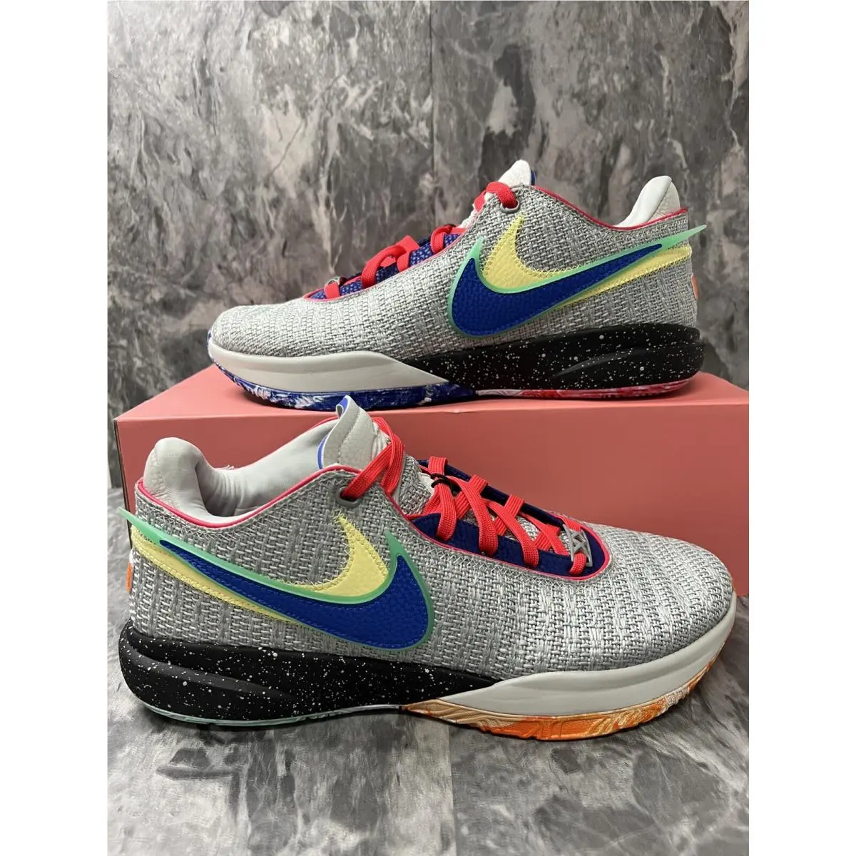 Lebron 20  Lifer Light Silver Hyper Royal DJ5423-002 Men`s 10 by Nike