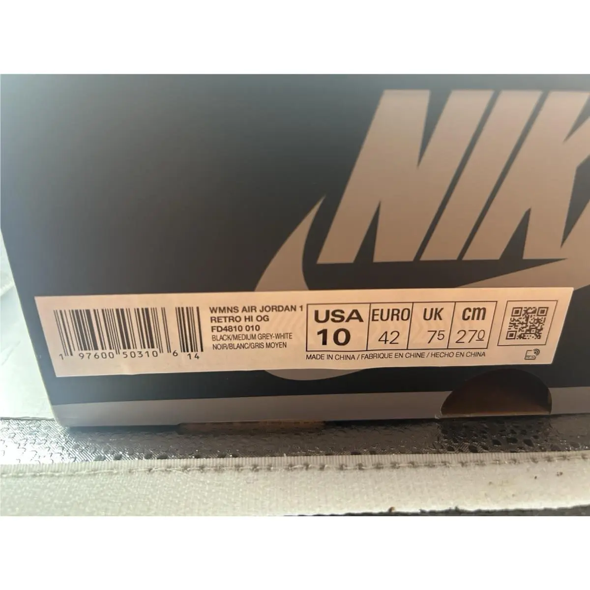 Nike shoes - Nike Air Jordan 1 - Air - FD4810-010 - Silver 9