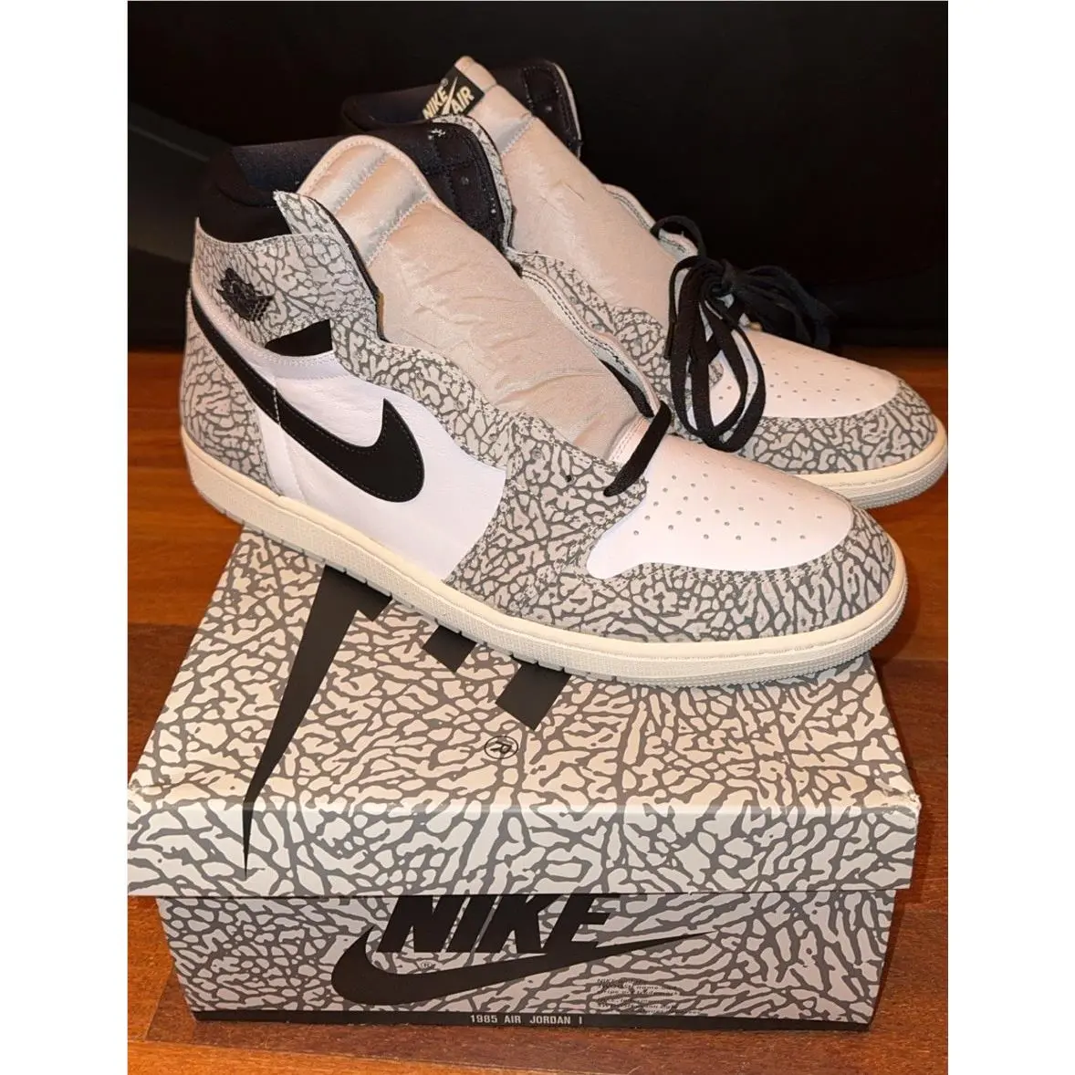 Nike Air Jordan 1 Retro High OG Elephant Print Men’s Size 18 U.s