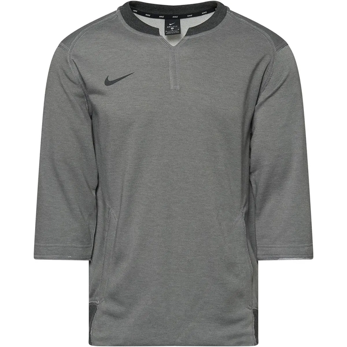 Nike Team 3/4 Flux Crew Mens T-shirts Top Size XS