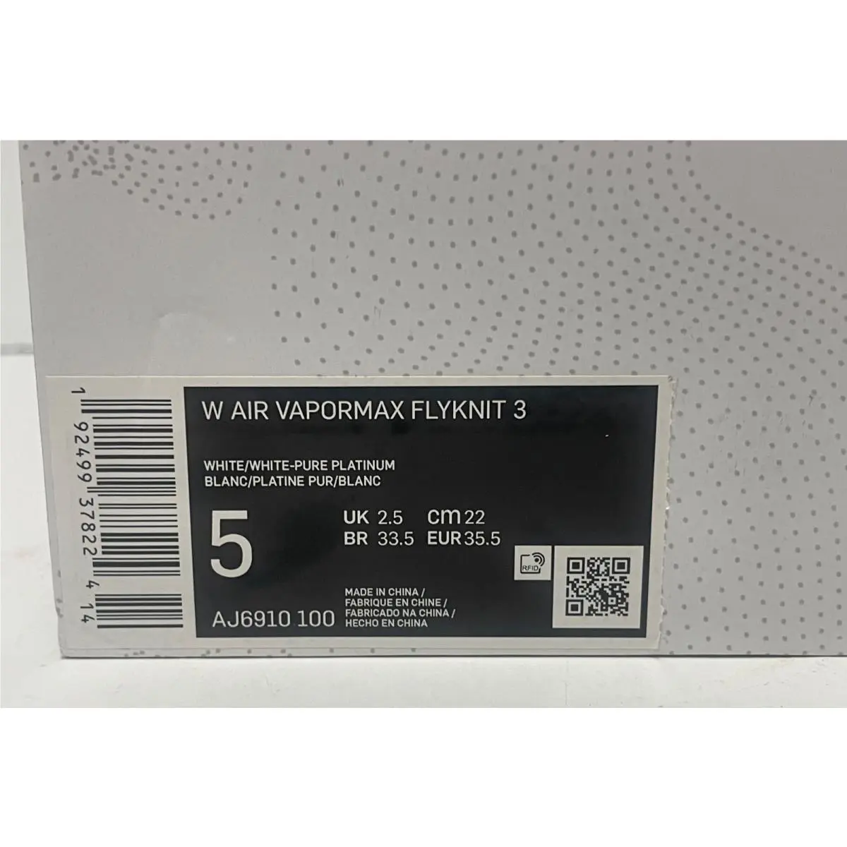 Nike shoes - Nike Air VaporMax Flyknit - Air VaporMax Flyknit - AJ6910-100 - White (UPC: 192499378224) 8