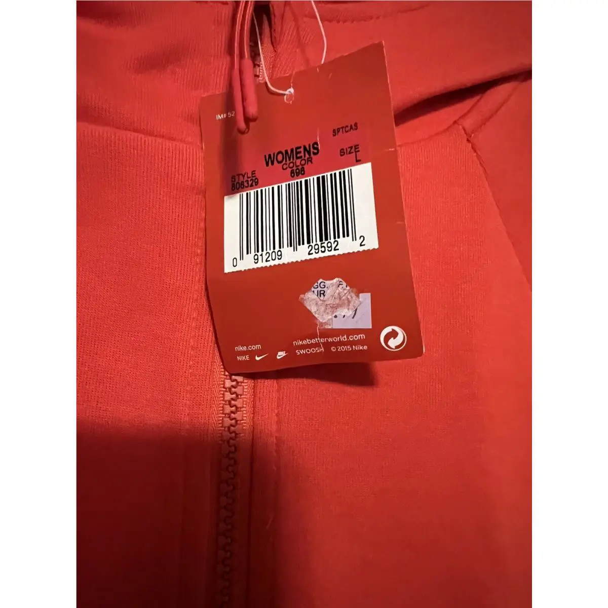 Nike clothing - 696 - Crimson Red (looks like lobster or tomato red) (UPC: 091209295922) 5