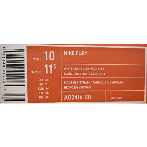 Nike shoes - Nike Fury - Fury - AO2416-101 - Gray (UPC: 193148219264) 5