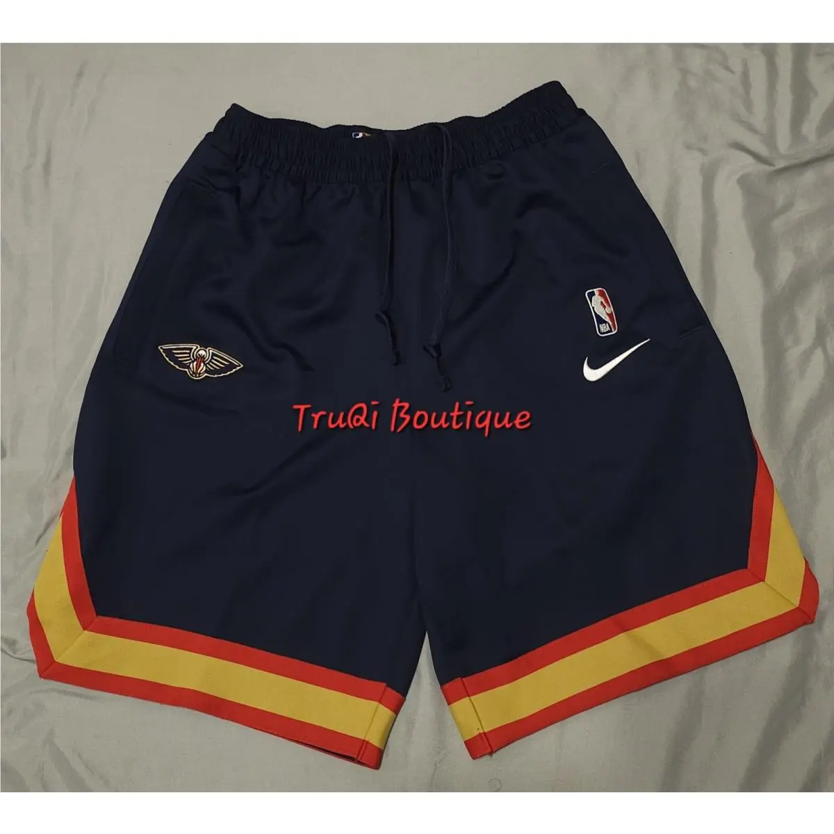 Nike Nba Therma Flex Zippered Diamond Basketball Shorts Orleans Pelicans Med