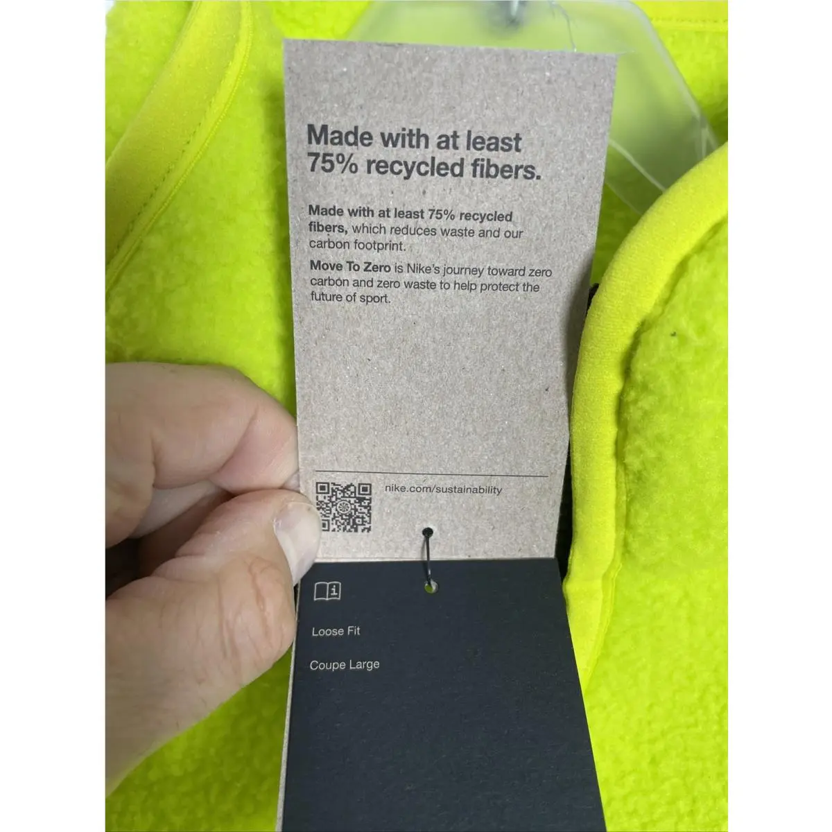 Nike clothing - Nike Sportswear Sport Essentials+ - Sportswear Sport - DD5021 345 - Neon Green, Detail: Yellow Green (UPC: 195242976722) 10