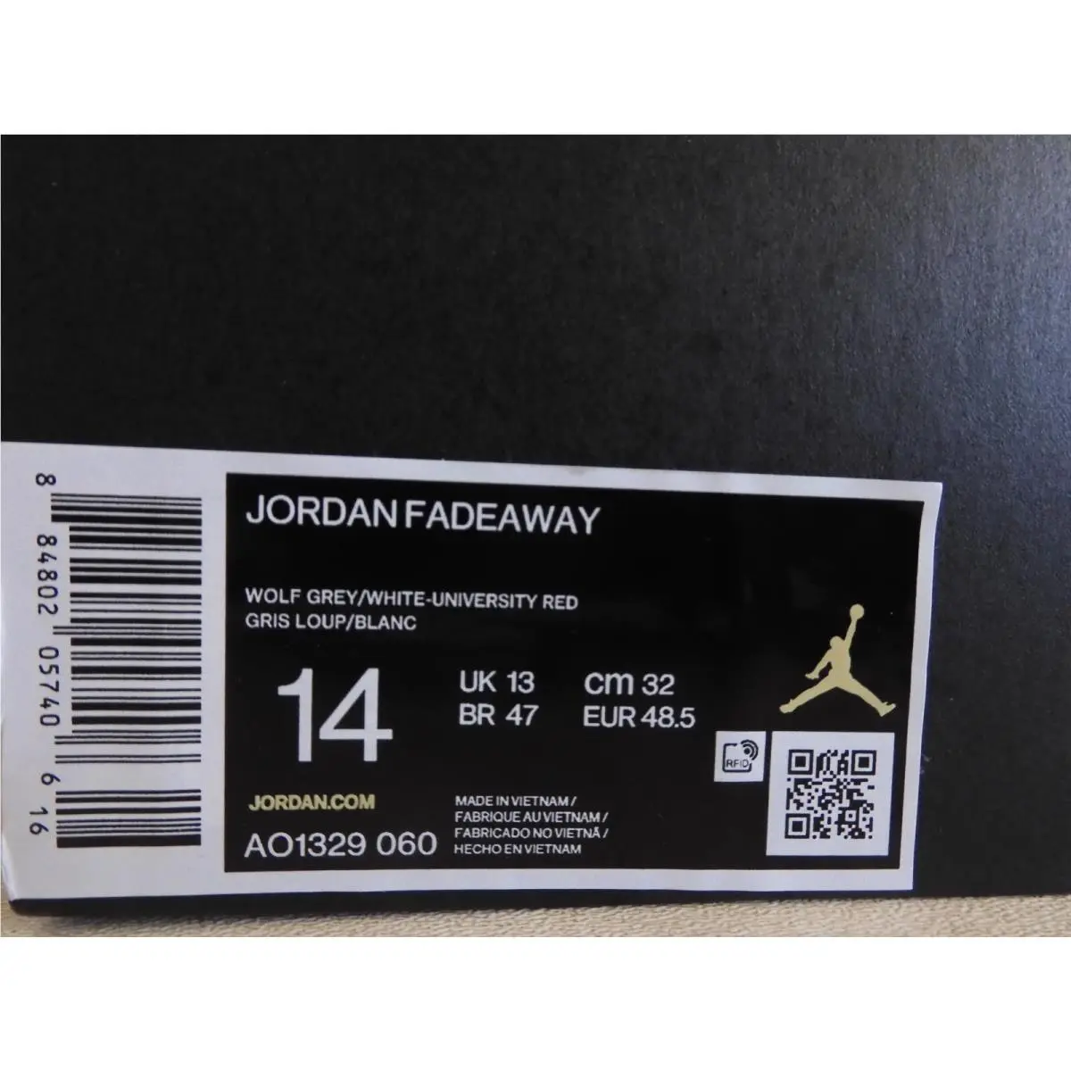 Nike shoes - Air Jordan Fadeaway - Air Fadeaway - AO1329060 - Gray (UPC: 884802057406) 3