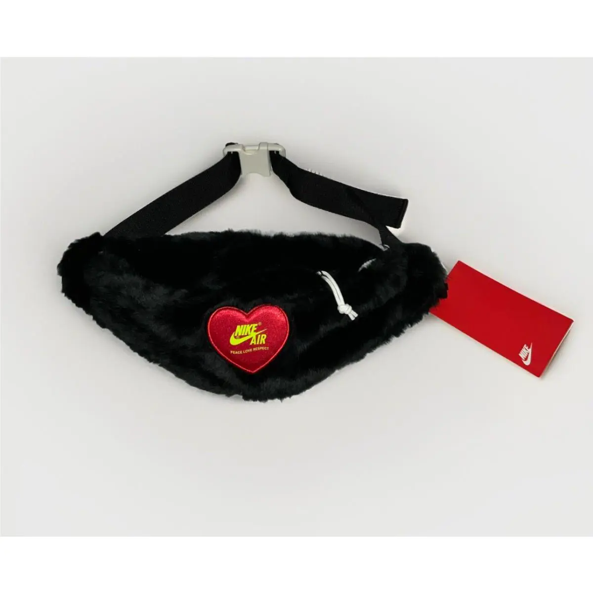 Nike Air x Olivia Kim Peace Love Respect Hip Bag Waistbag Crossbody Fur