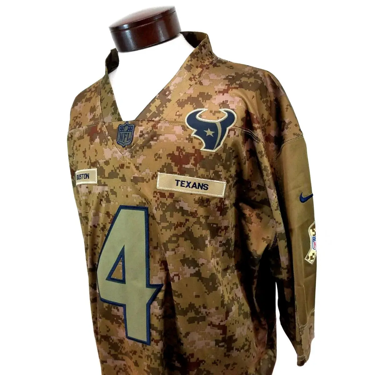 Nike Deshaun Watson Houston Texans Salute to Service Jersey Camo Mens Xxl