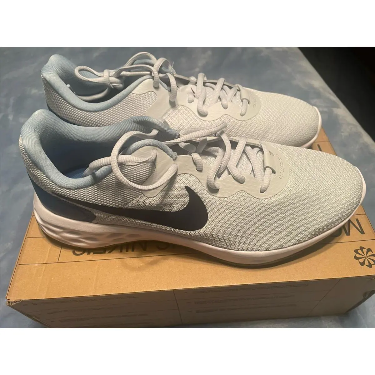 Nike shoes - Nike Revolution 6 NN - Revolution - DC3728009 - Pure Platinum/Thunder Blue 7