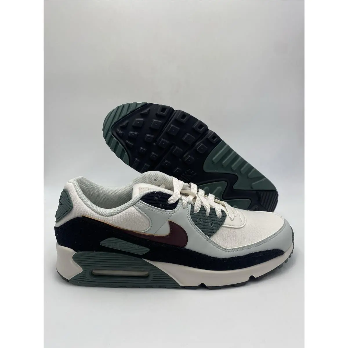 Nike Air Max 90 Prm Phantom Burgundy Crush FV6059 001 Men`s Size 8.5/Wmns 10