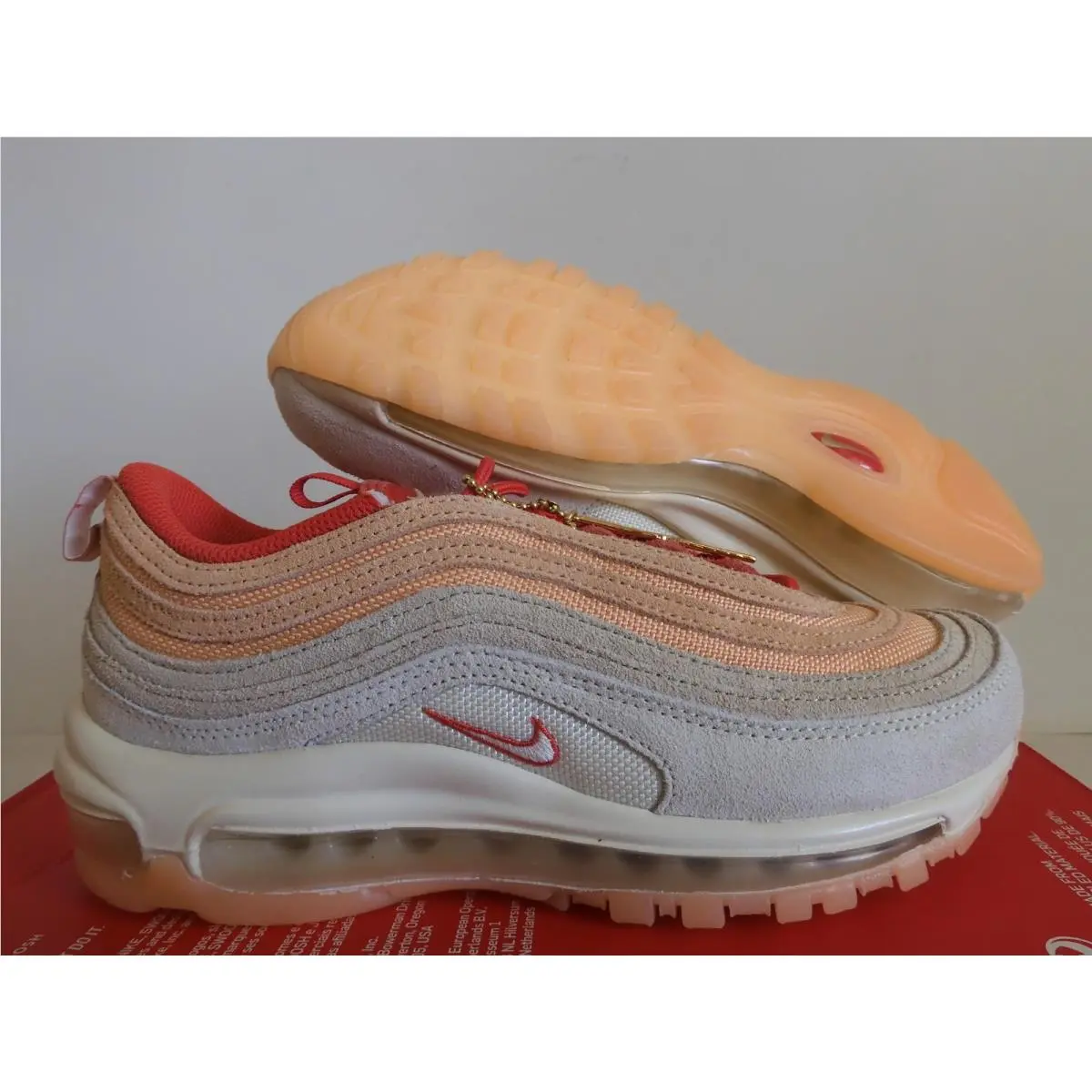 Nike Air Max 97 Sisterhood Orange Chalk-cashmere-rattan Sz 7.5 DM8943-700 - Orange