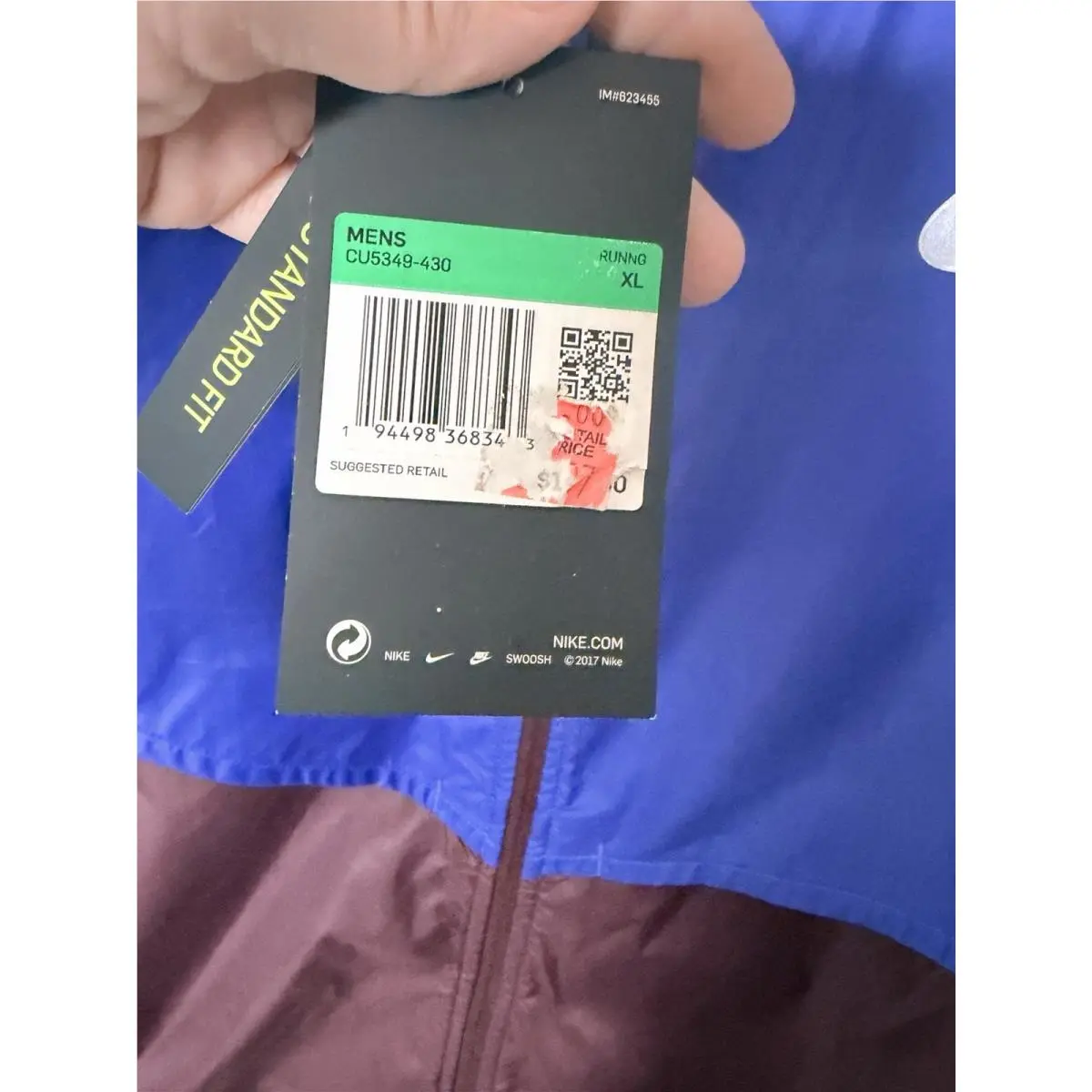 Nike clothing - Nike CU5349 430 Shieldrunner - Shieldrunner - CU5349-430 - Blue (UPC: 194498368312) 3