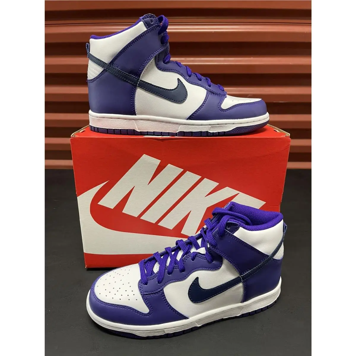 Nike Dunk High GS Size 7Y `electro Purple/midnight Navy` DH9751-100