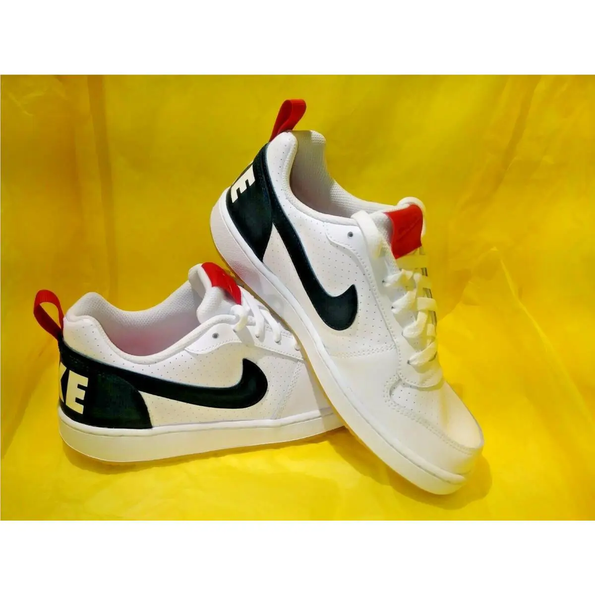 Nike shoes - Court Borough - Court Borough - 839985 105 - WHITE/BLACK/RED (UPC: 884498609231) 1