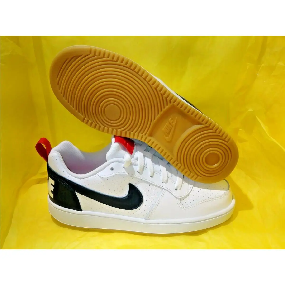 Nike shoes - Court Borough - Court Borough - 839985 105 - WHITE/BLACK/RED (UPC: 884498609231) 3