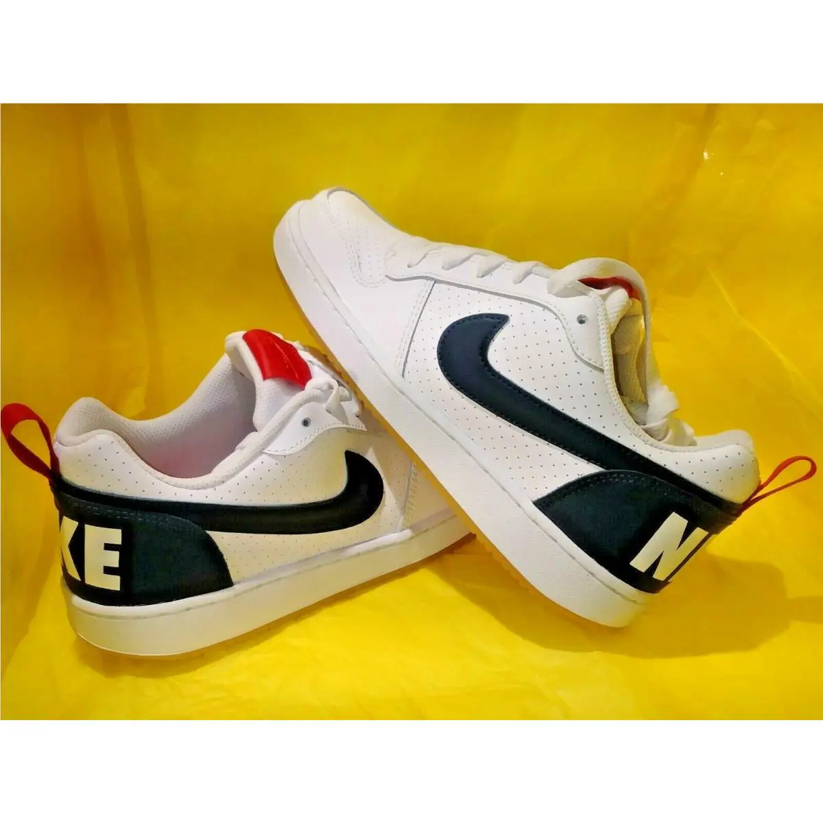 Nike shoes - Court Borough - Court Borough - 839985 105 - WHITE/BLACK/RED (UPC: 884498609231) 6