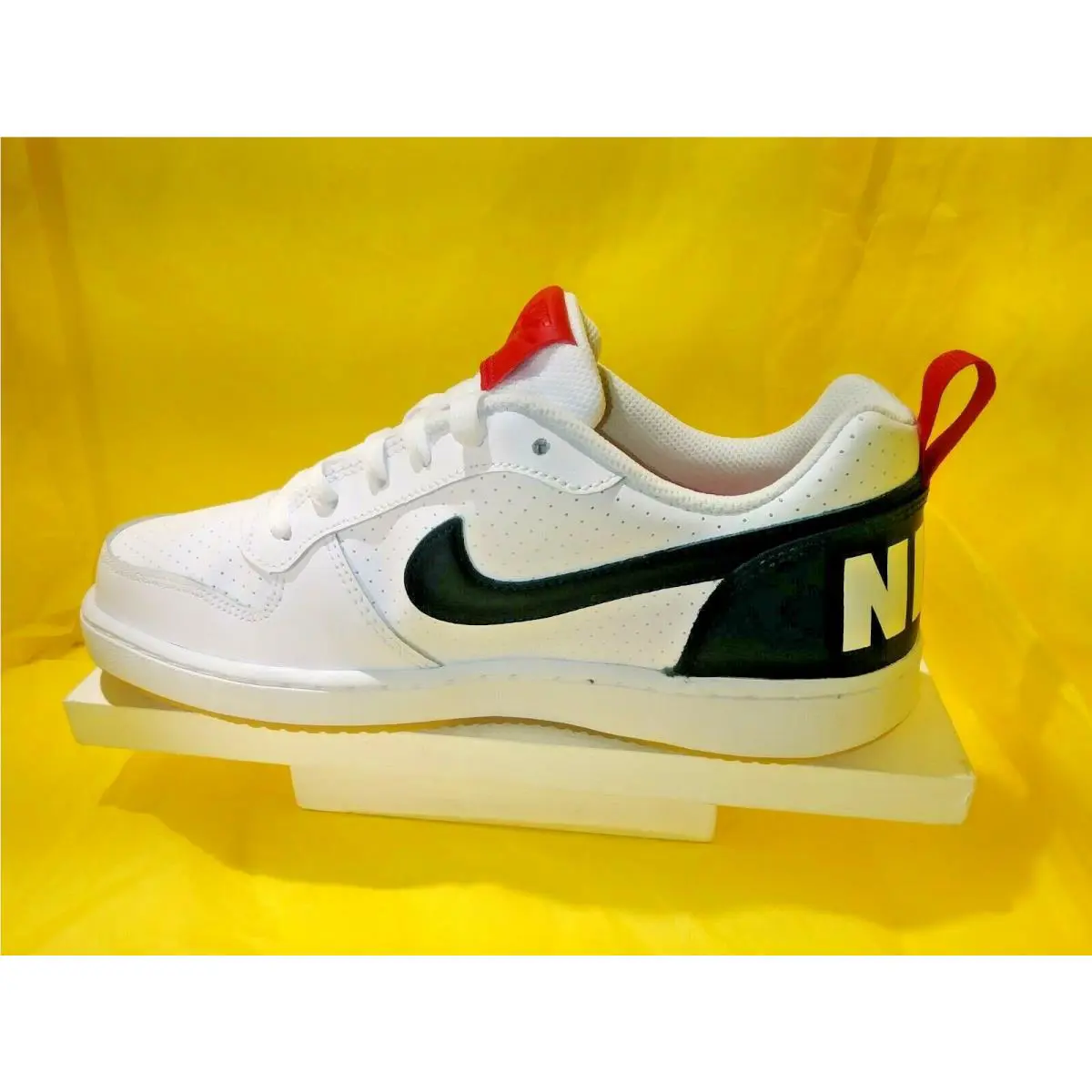 Nike shoes - Court Borough - Court Borough - 839985 105 - WHITE/BLACK/RED (UPC: 884498609231) 7