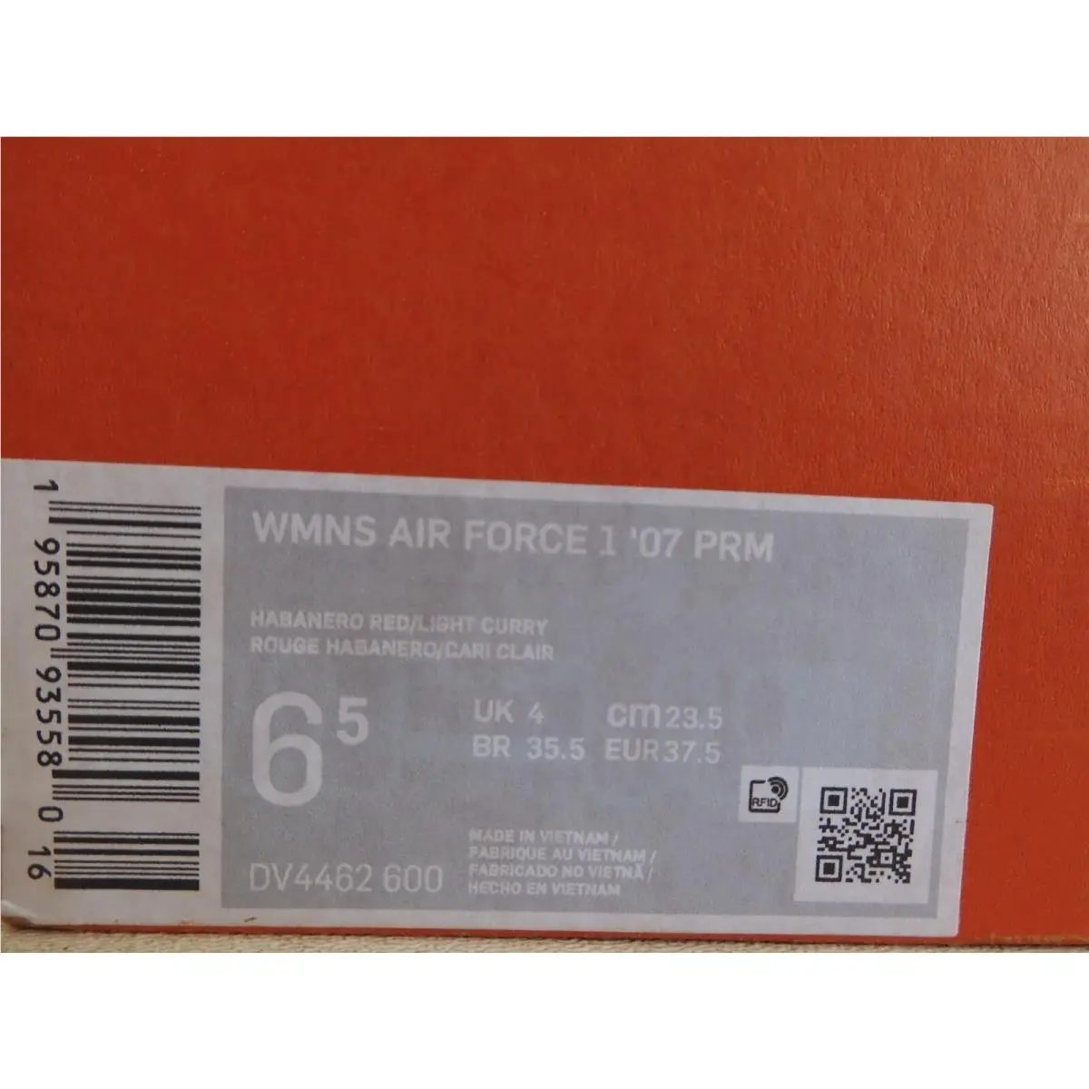 Nike shoes - Nike Air Force 1 `07 - DV4462-600 - Red (UPC: 195870935580) 3