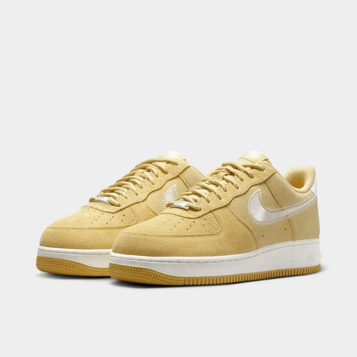 Nike Air Force 1 `07 LV8 Casual Shoes Buff Gold / Sail Sz 8.5 HJ4465 700