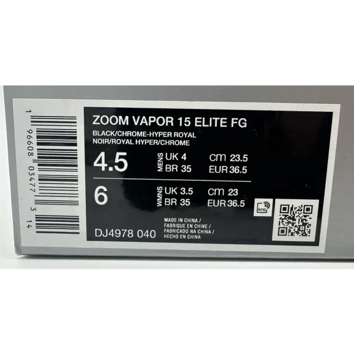 Nike shoes - Nike Zoom Mercurial Vapor 15 Elite FG - DJ4978-040 - Blue (UPC: 196608034810) 10