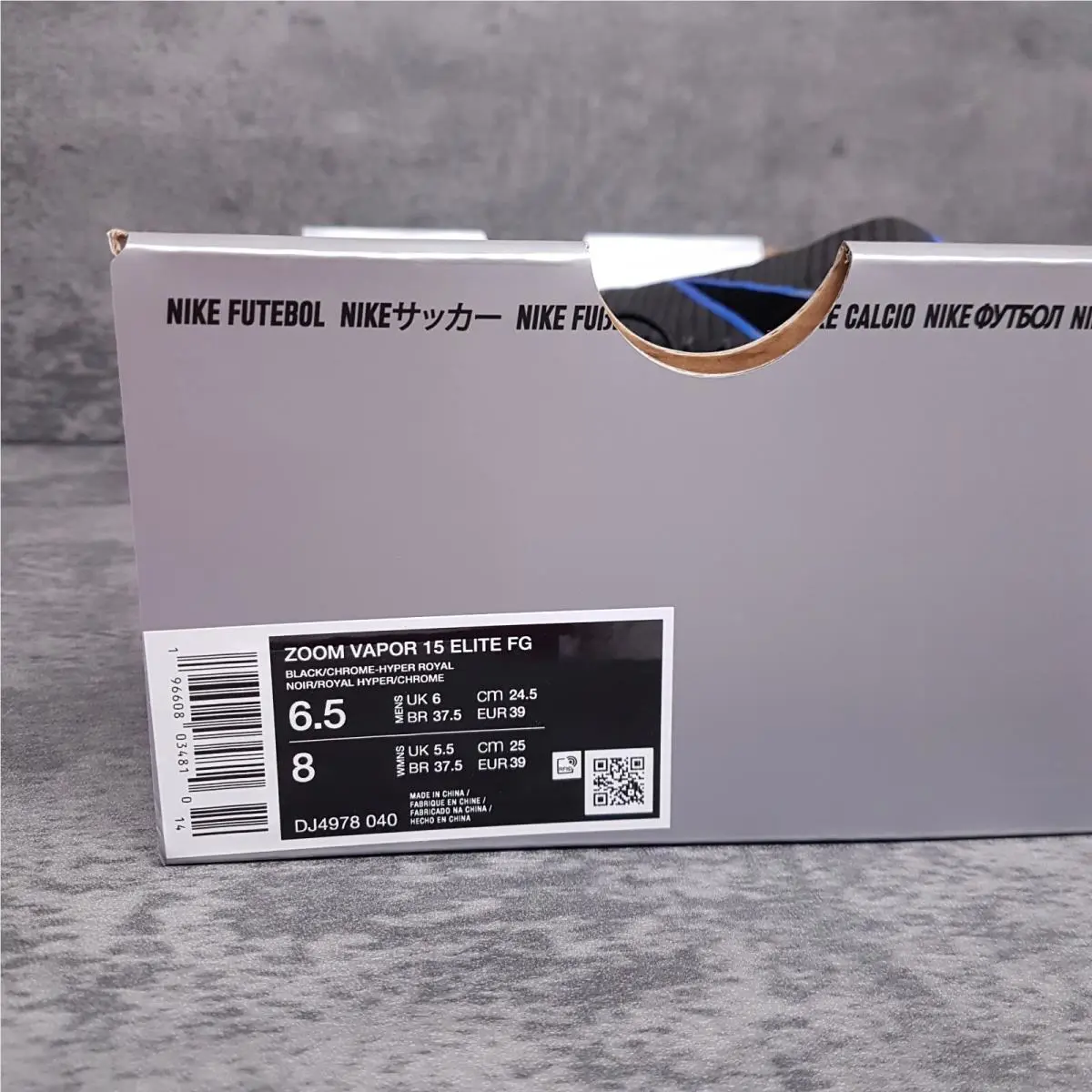 Nike shoes - Nike Zoom Mercurial Vapor 15 Elite FG - DJ4978-040 - Blue (UPC: 196608034810) 5