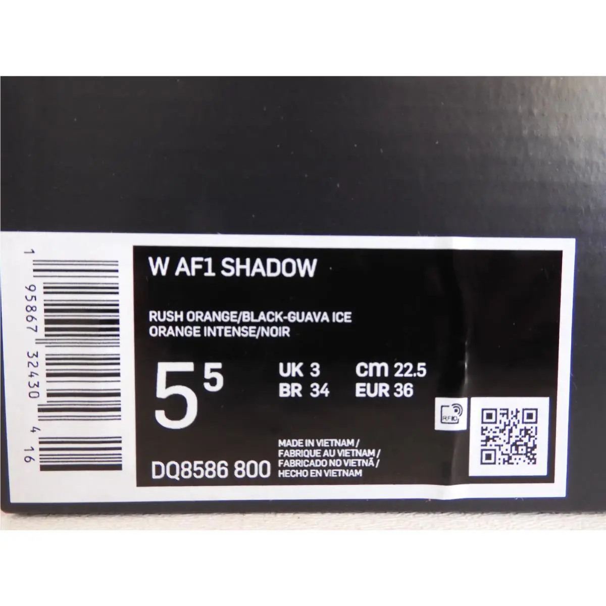 Nike shoes - Nike Air Force 1 Shadow - DQ8586-800 - Orange (UPC: 195867324304) 3