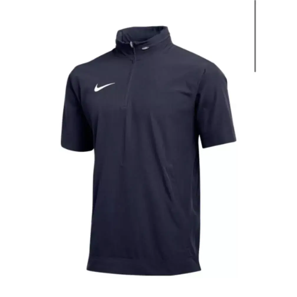 Nike clothing - Nike Men`s Short-Sleeve Woven Coach Jacket - Blue 4