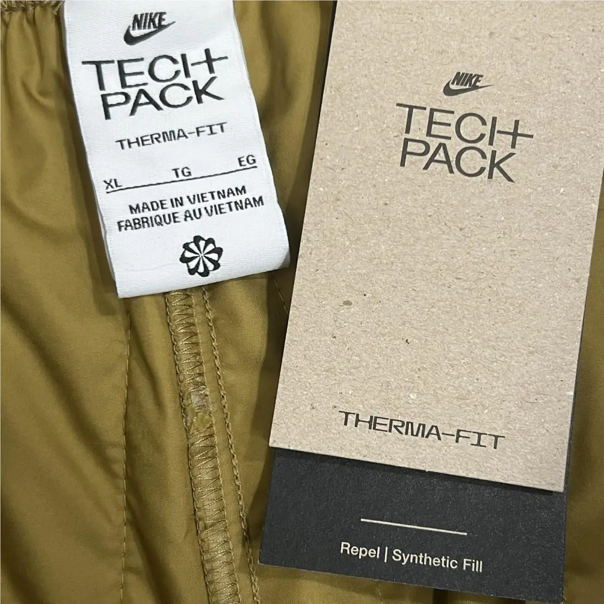 Nike clothing - Sportswear Therma-FIT Tech - Sportswear Tech - DQ4306-382 - Golden Moss 1