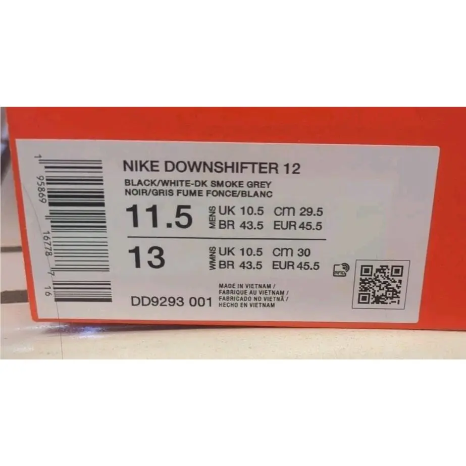Nike shoes - Nike Downshifter 12 - Downshifter - DD9293 - black/ white (UPC: 195869167787) 4