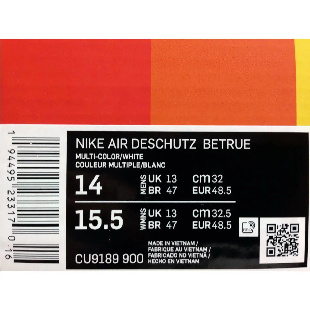 Nike shoes - AIR DESCHUTZ BETRUE - AIR DESCHUTZ BETRUE - Black (UPC: 194495233170) 3