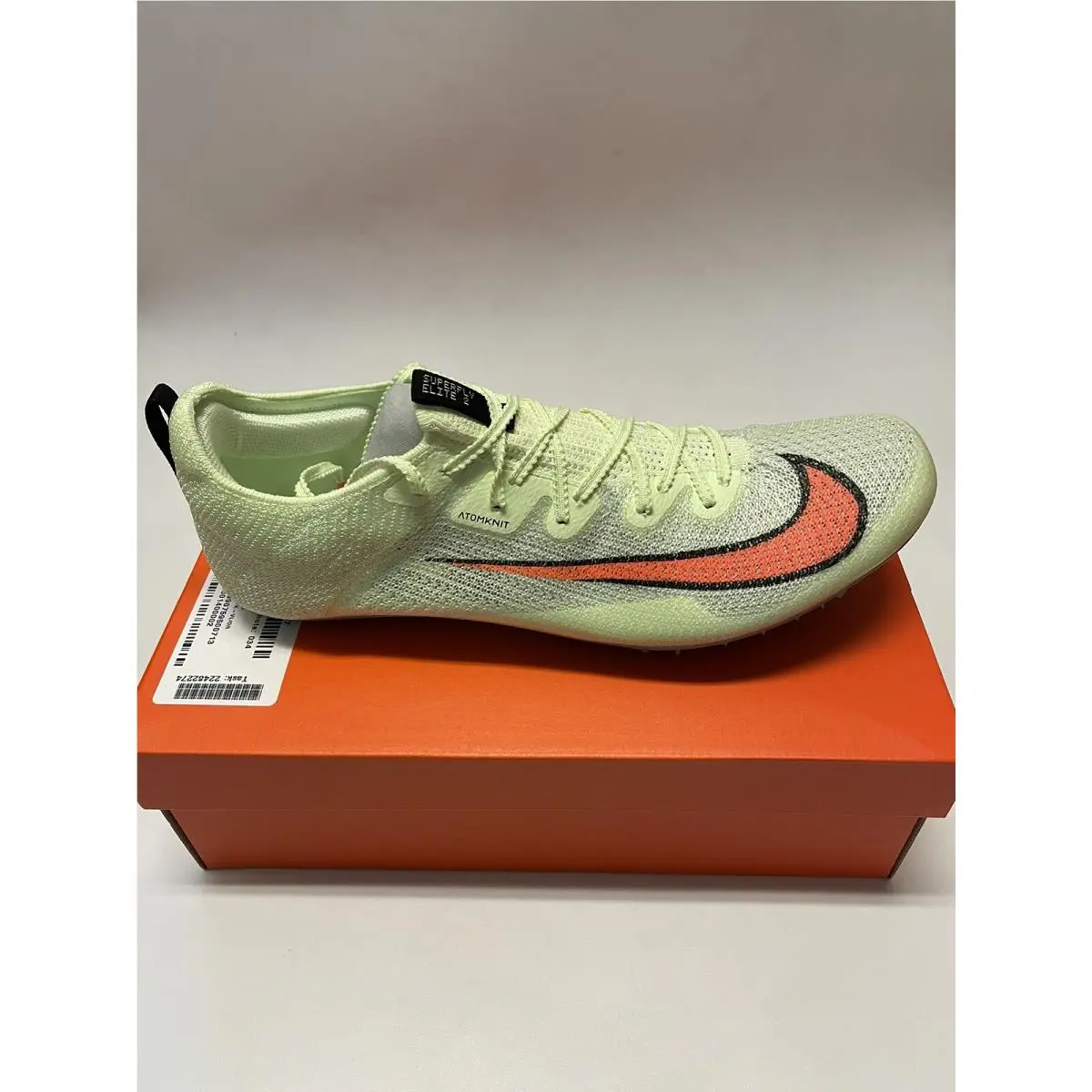 Nike Zoom Superfly Elite 2 Track Spikes Shoes Volt CD4382-700 Men’s Size 13 US