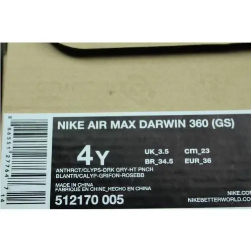 Nike shoes - ANTHRACITE, CALYPSO-DARK GREY-HOT PUNCH (UPC: 886551277647) 8