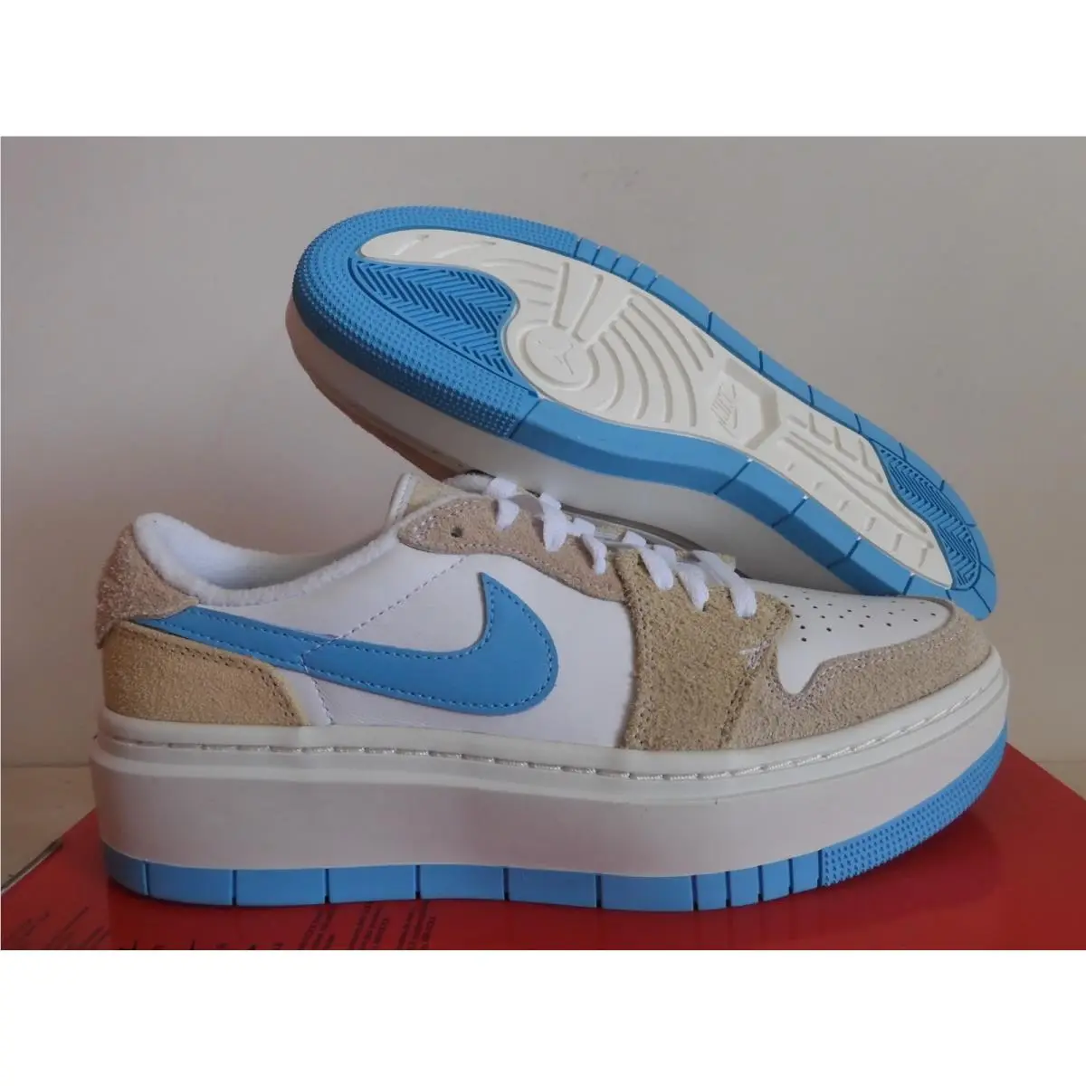 Nike Air Jordan 1 Elevate Low Se White-baltic Blue Womens Sz 11 FD1028-100