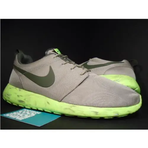 Nike Roshe Run Rosherun QS Bamboo Cargo Khaki Brown Volt Sail 633054-200 DS 10.5