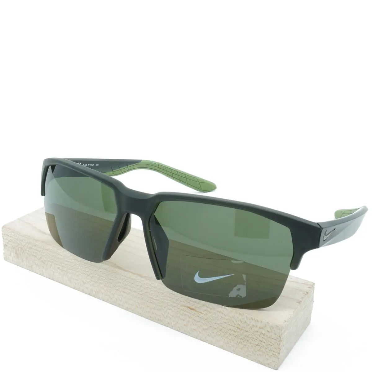 CU3748-330 Mens Nike Maverick Free Sunglasses - Frame: Sequoia, Lens: Green