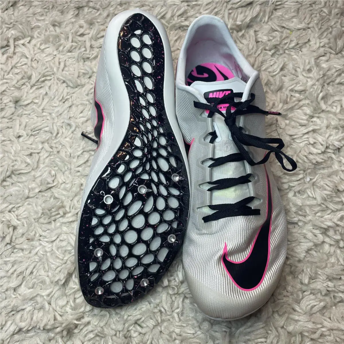 Nike shoes - Nike Zoom 400 - Zoom - AA1205-003 - Pure Platinum/Pink Blast/Black, Manufacturer: Platinum 0