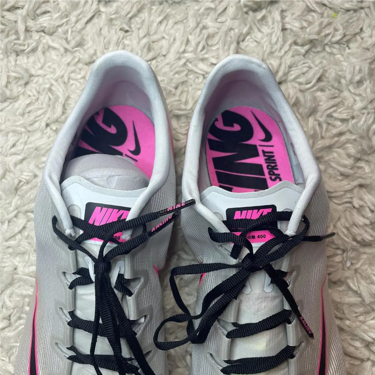 Nike shoes - Nike Zoom 400 - Zoom - AA1205-003 - Pure Platinum/Pink Blast/Black, Manufacturer: Platinum 3